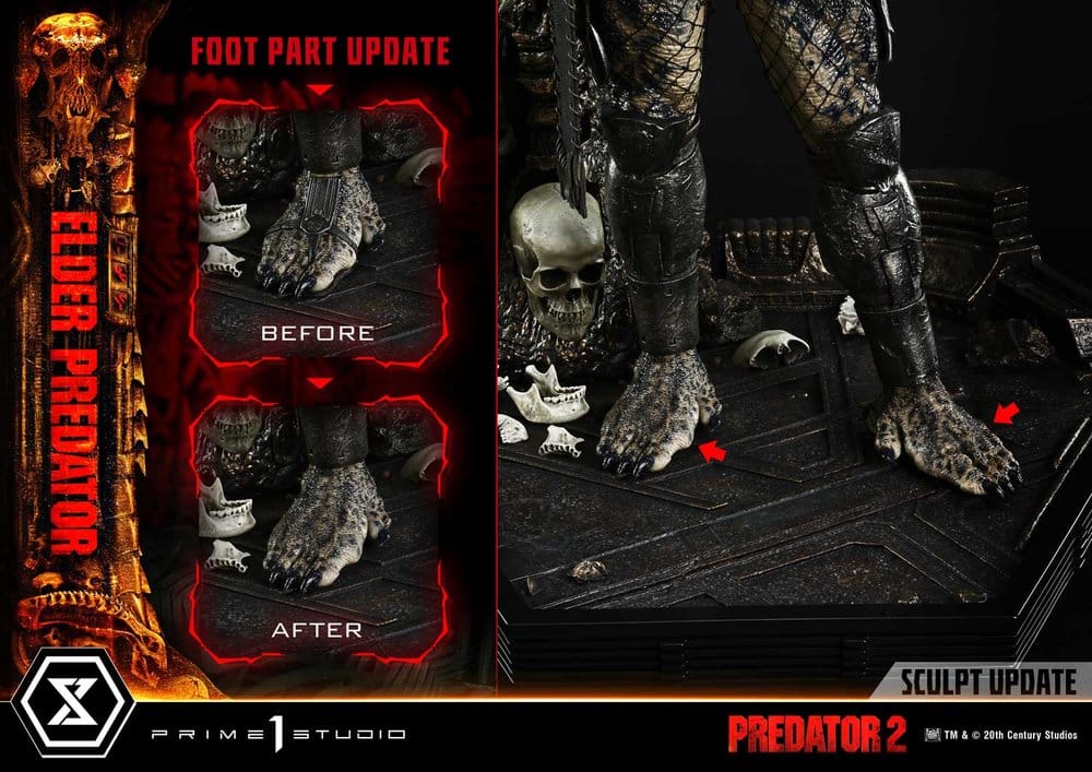 Predator 2 (Film) Museum Masterline Statue 1/3 Elder Predator Deluxe Version 94 cm