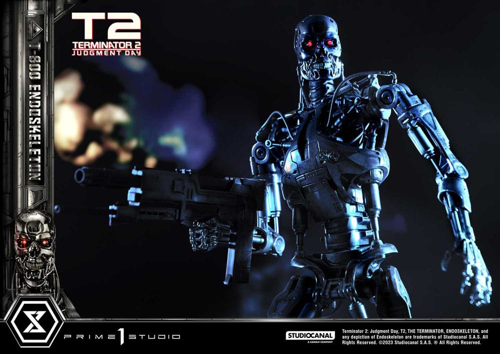 Terminator 2 statuette Museum Masterline Series 1/3 Judgment Day T800 Endoskeleton Deluxe Version 74 cm