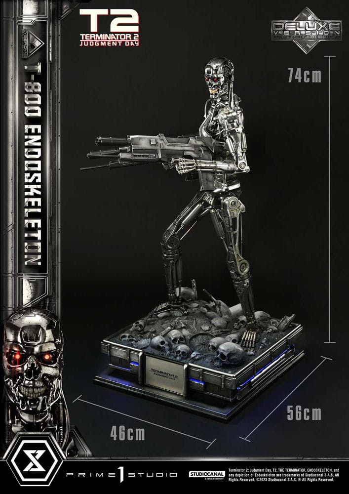 Terminator 2 statuette Museum Masterline Series 1/3 Judgment Day T800 Endoskeleton Deluxe Version 74 cm