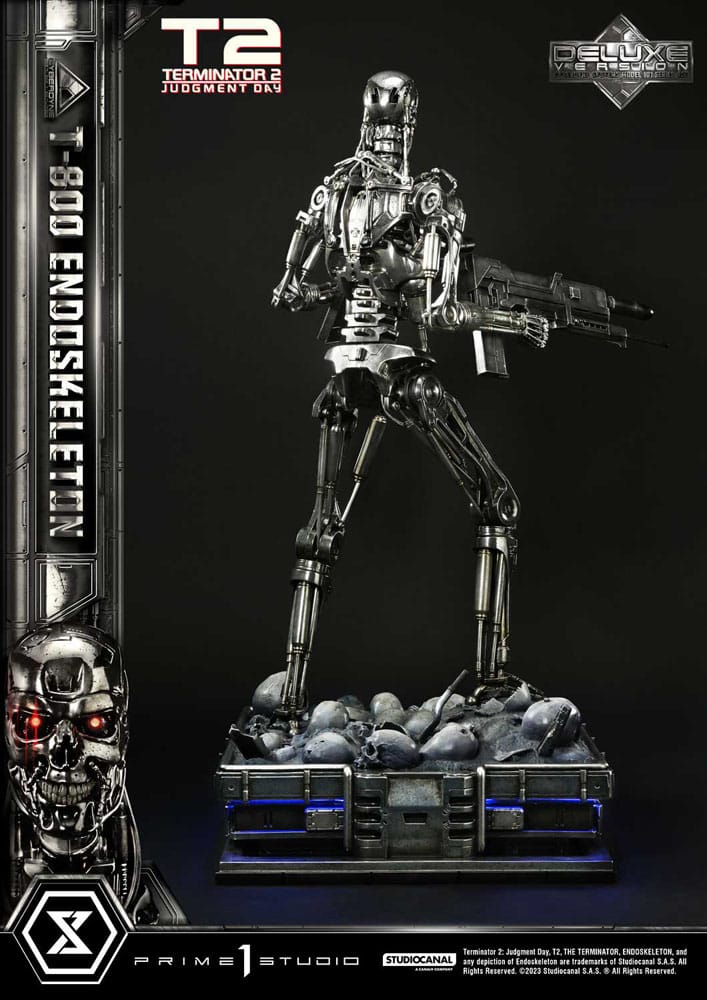 Terminator 2 statuette Museum Masterline Series 1/3 Judgment Day T800 Endoskeleton Deluxe Version 74 cm