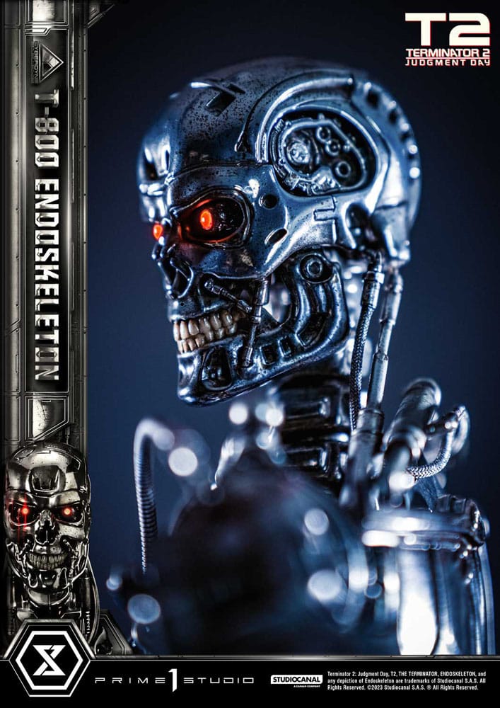Terminator 2 statuette Museum Masterline Series 1/3 Judgment Day T800 Endoskeleton Deluxe Version 74 cm