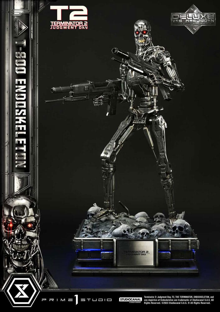 Terminator 2 statuette Museum Masterline Series 1/3 Judgment Day T800 Endoskeleton Deluxe Bonus Version 74 cm
