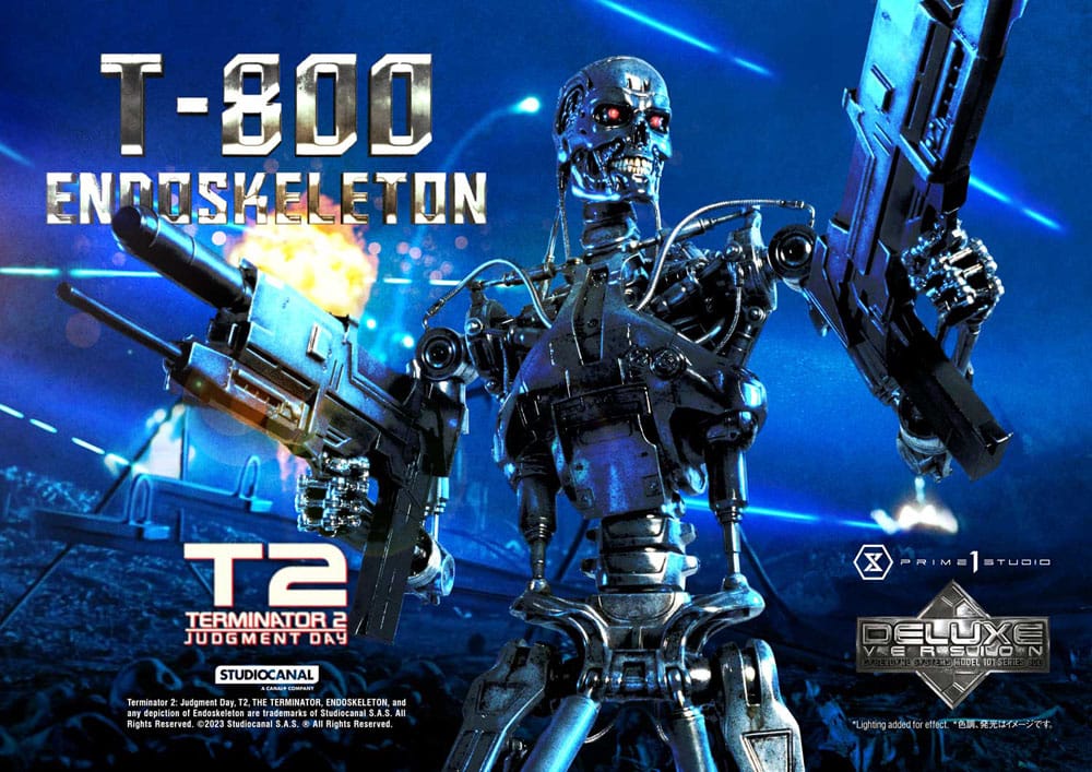 Terminator 2 statuette Museum Masterline Series 1/3 Judgment Day T800 Endoskeleton Deluxe Bonus Version 74 cm