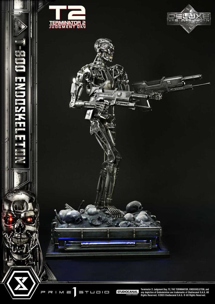 Terminator 2 statuette Museum Masterline Series 1/3 Judgment Day T800 Endoskeleton Deluxe Bonus Version 74 cm