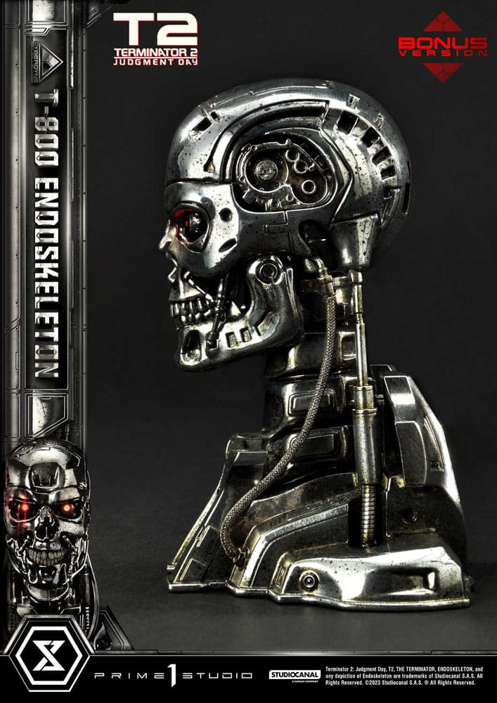 Terminator 2 statuette Museum Masterline Series 1/3 Judgment Day T800 Endoskeleton Deluxe Bonus Version 74 cm