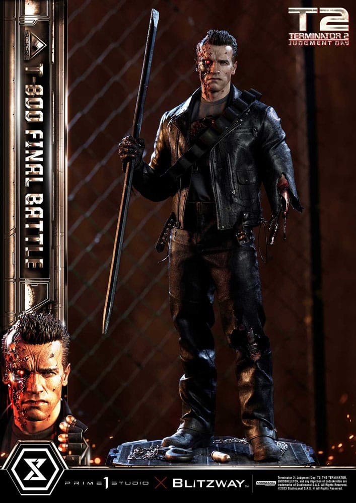 Terminator 2 statuette Museum Masterline Series 1/3 T-800 Final Battle Regular Version 75 cm