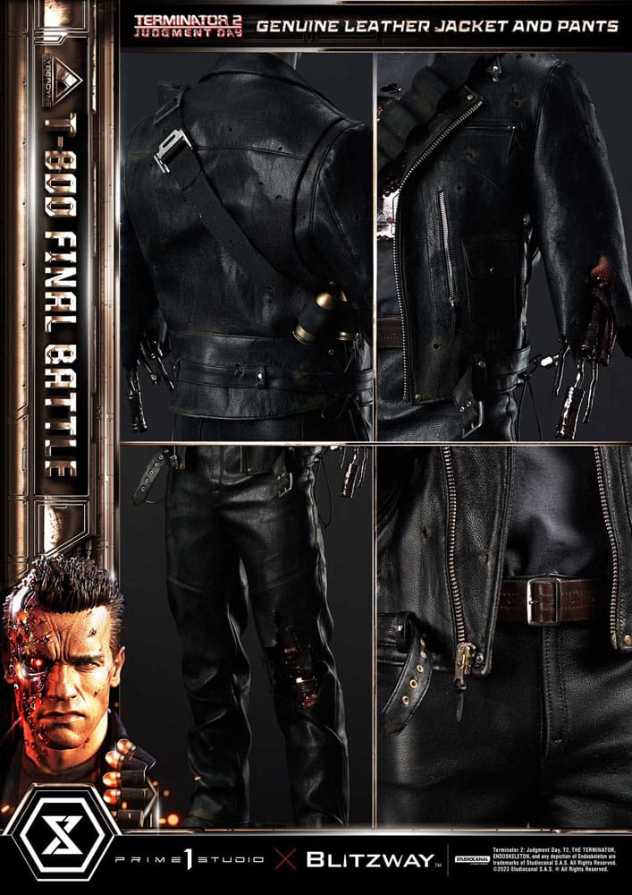 Terminator 2 statuette Museum Masterline Series 1/3 T-800 Final Battle Regular Version 75 cm