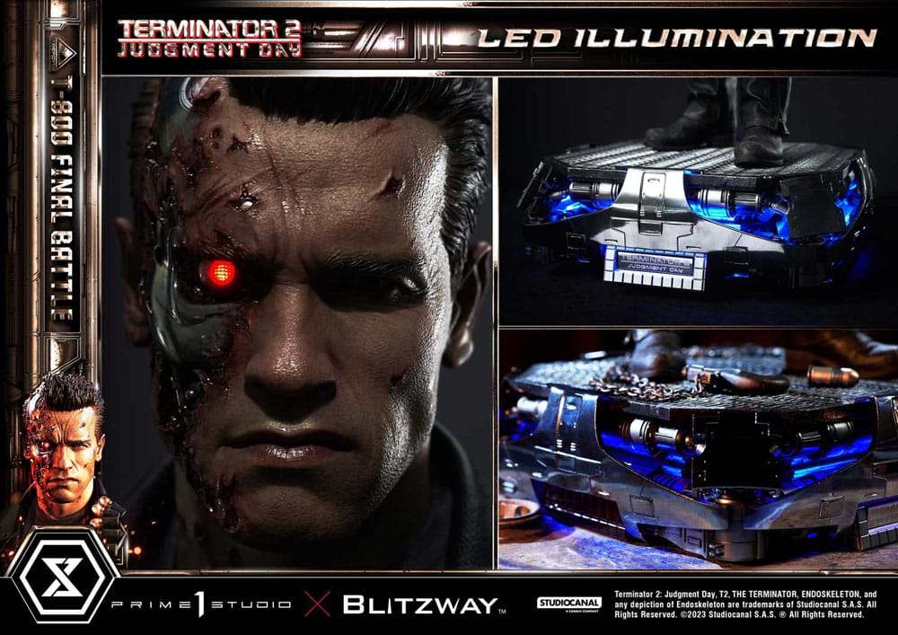 Terminator 2 statuette Museum Masterline Series 1/3 T-800 Final Battle Regular Version 75 cm