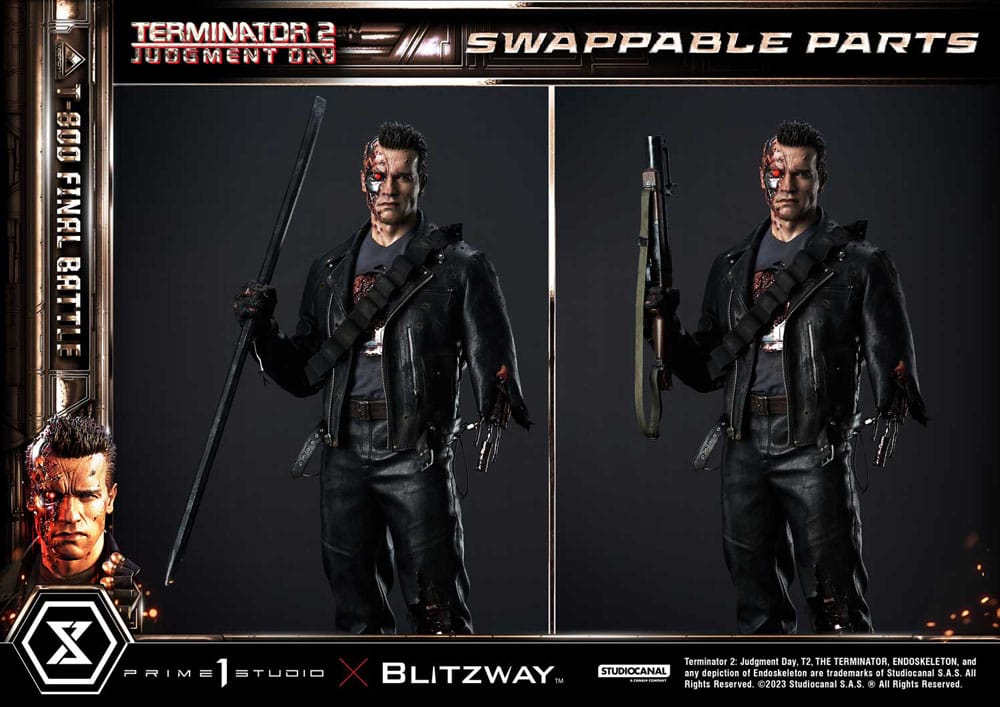 Terminator 2 statuette Museum Masterline Series 1/3 T-800 Final Battle Regular Version 75 cm