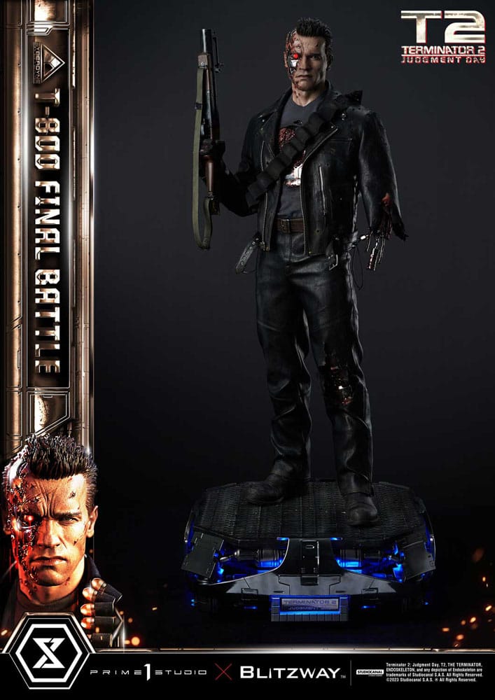 Terminator 2 statuette Museum Masterline Series 1/3 T-800 Final Battle Regular Version 75 cm