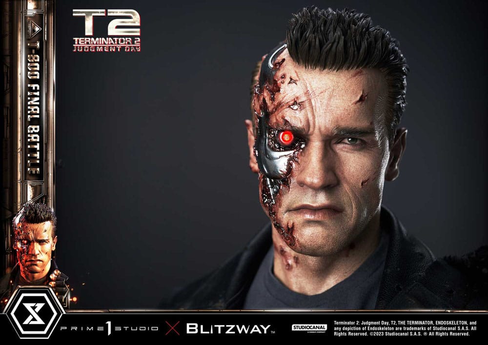 Terminator 2 statuette Museum Masterline Series 1/3 T-800 Final Battle Regular Version 75 cm