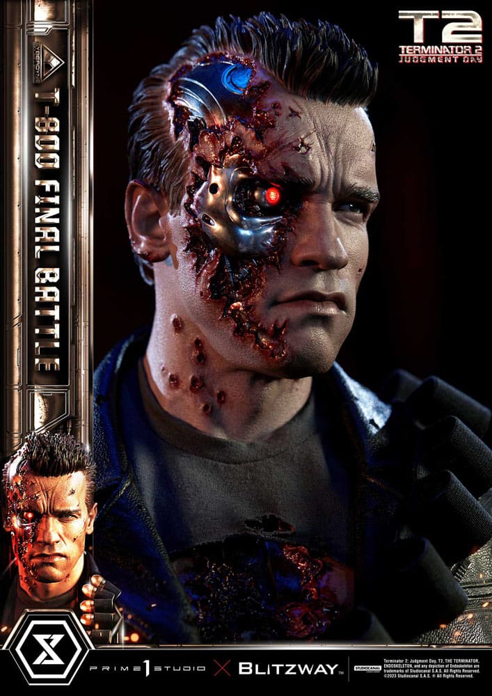 Terminator 2 statuette Museum Masterline Series 1/3 T-800 Final Battle Regular Version 75 cm