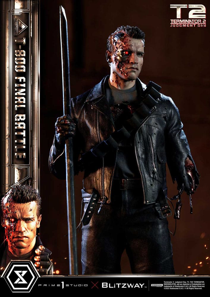 Terminator 2 statuette Museum Masterline Series 1/3 T-800 Final Battle Regular Version 75 cm