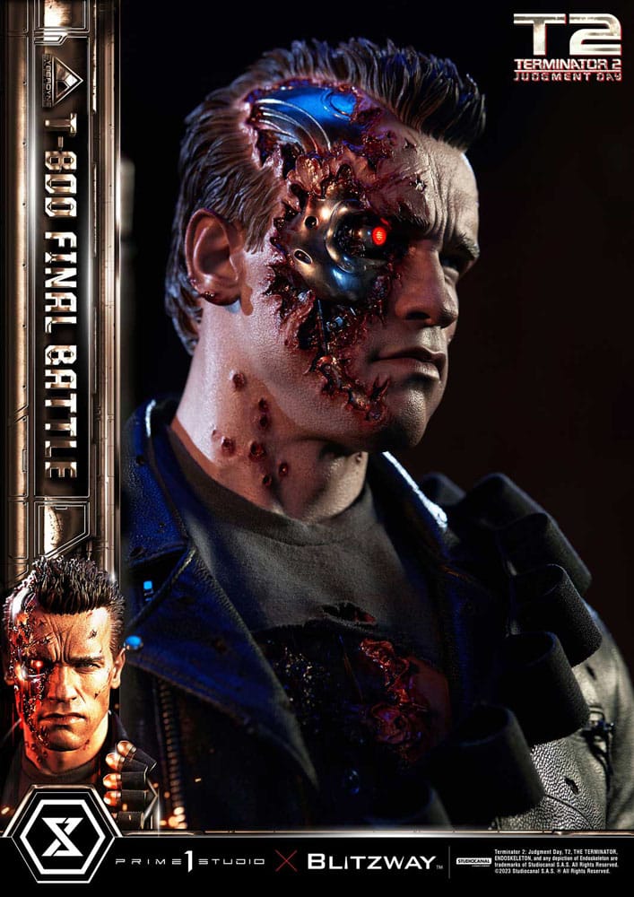 Terminator 2 statuette Museum Masterline Series 1/3 T-800 Final Battle Regular Version 75 cm