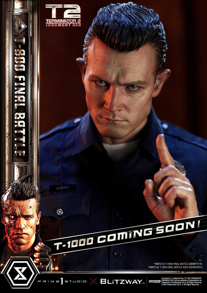 Terminator 2 statuette Museum Masterline Series 1/3 T-800 Final Battle Regular Version 75 cm