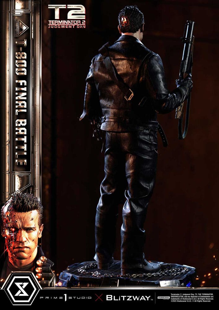 Terminator 2 statuette Museum Masterline Series 1/3 T-800 Final Battle Regular Version 75 cm