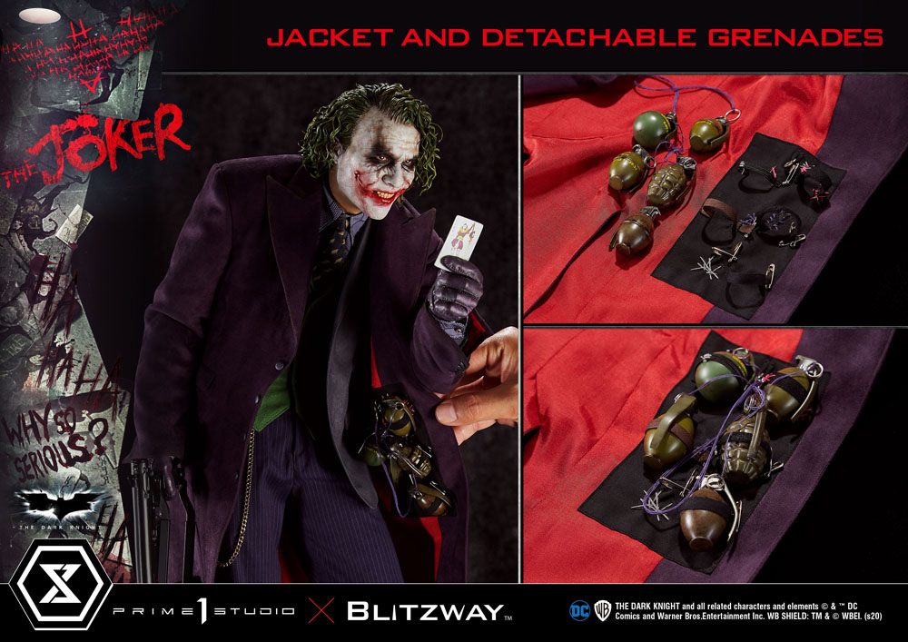 The Dark Knight statuette 1/3 The Joker Bonus Version 72 cm