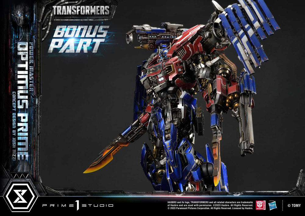 Transformers Museum Masterline statuette Powermaster Optimus Prime Concept by Josh Nizzi Ultimate Bonus Version 99 cm