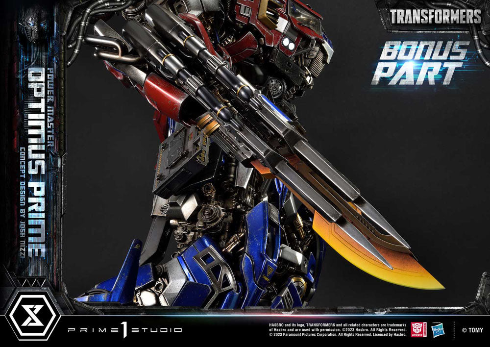 Transformers Museum Masterline statuette Powermaster Optimus Prime Concept by Josh Nizzi Ultimate Bonus Version 99 cm