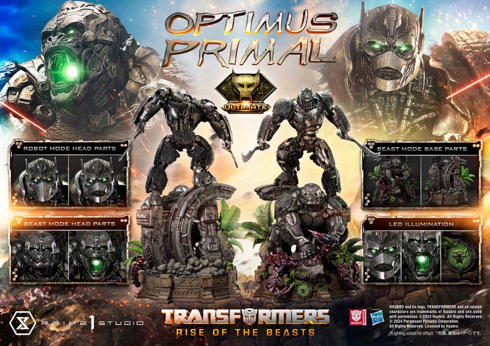 Transformers: Rise of the Beasts Museum Masterline statuette Optimus Primal Ultimate Version 72 cm
