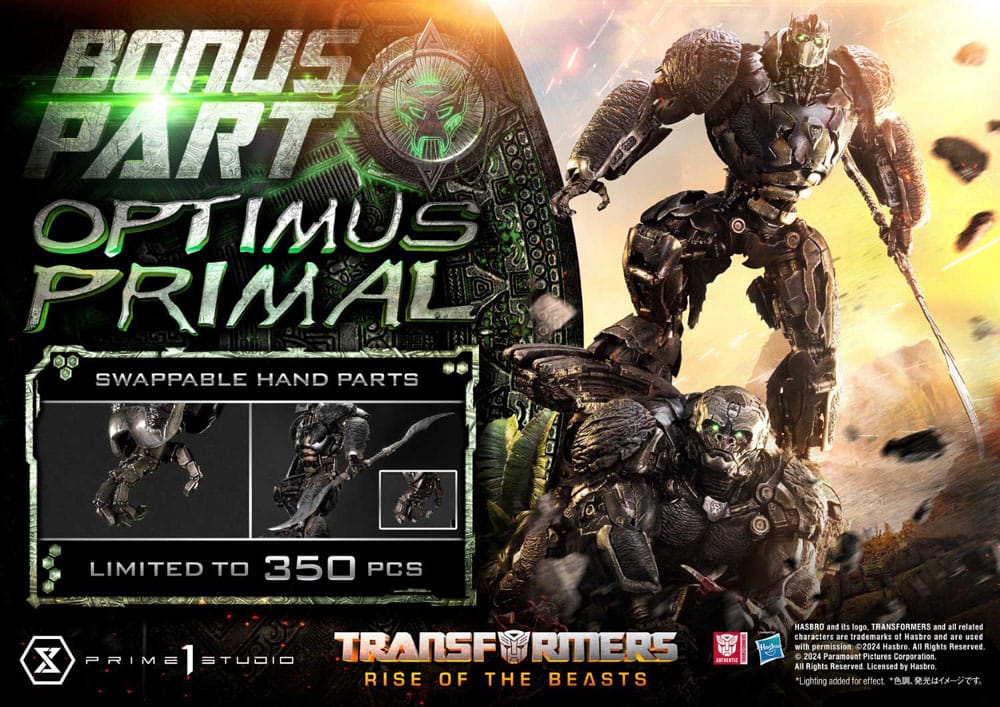 Transformers: Rise of the Beasts Museum Masterline statuette Optimus Primal Ultimate Bonus Version 72 cm