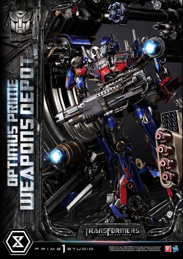 Transformers: Dark of the Moon (Film) Museum Masterline statuette Optimus Prime Weapons Depot 127 cm