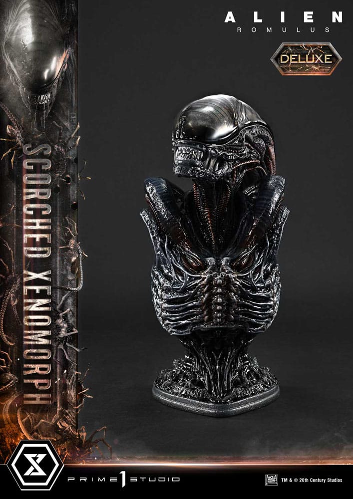 Alien: Romulus statuette Museum Masterline XL 1/3 Scorched Xenomorph Deluxe Version 98 cm