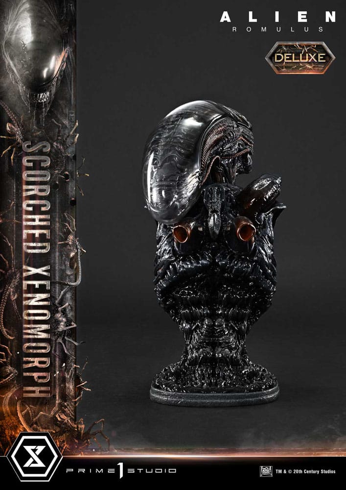 Alien: Romulus statuette Museum Masterline XL 1/3 Scorched Xenomorph Deluxe Version 98 cm
