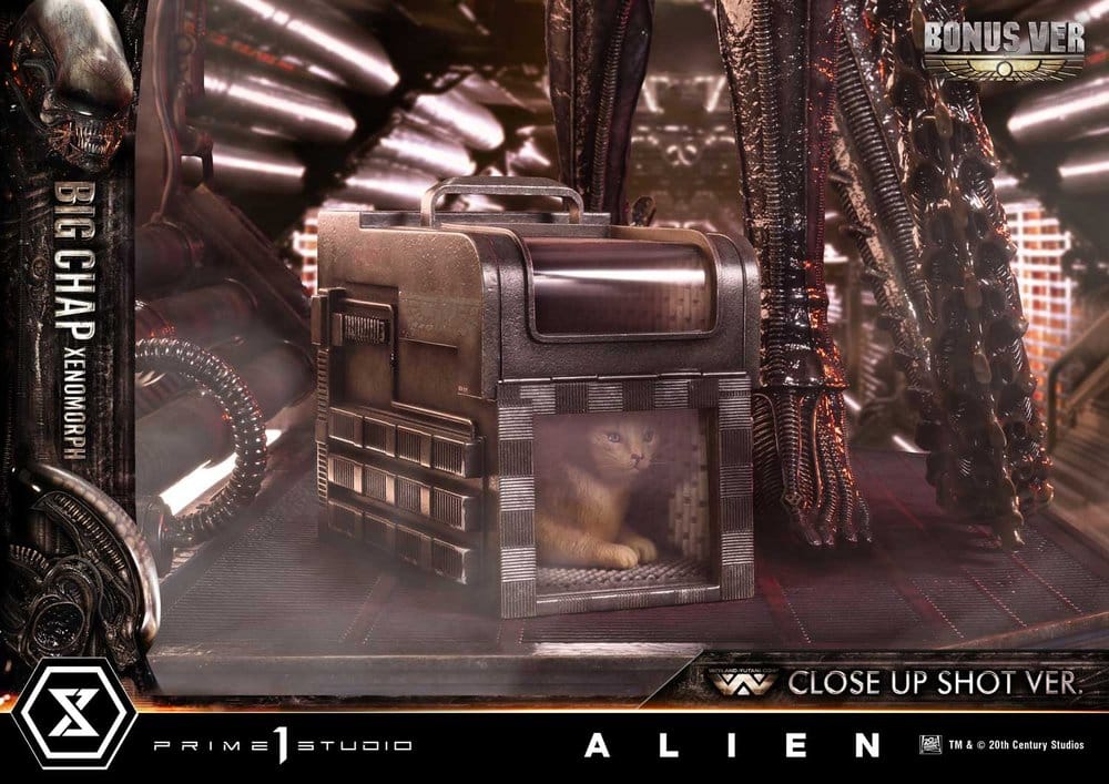 Alien (Film) Museum Masterline XL Statue 1/3 Big Chap Xenomorph Close Up Shot Ver. DX Bonus Version 100 cm