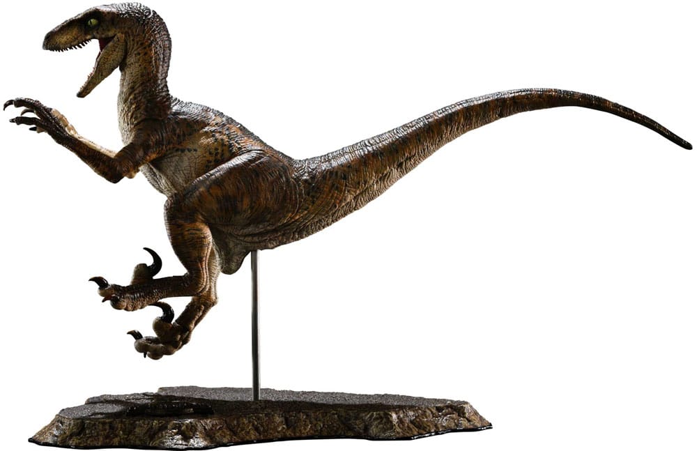 Jurassic Park statuette Prime Collectibles 1/10 Velociraptor Jump 21 cm