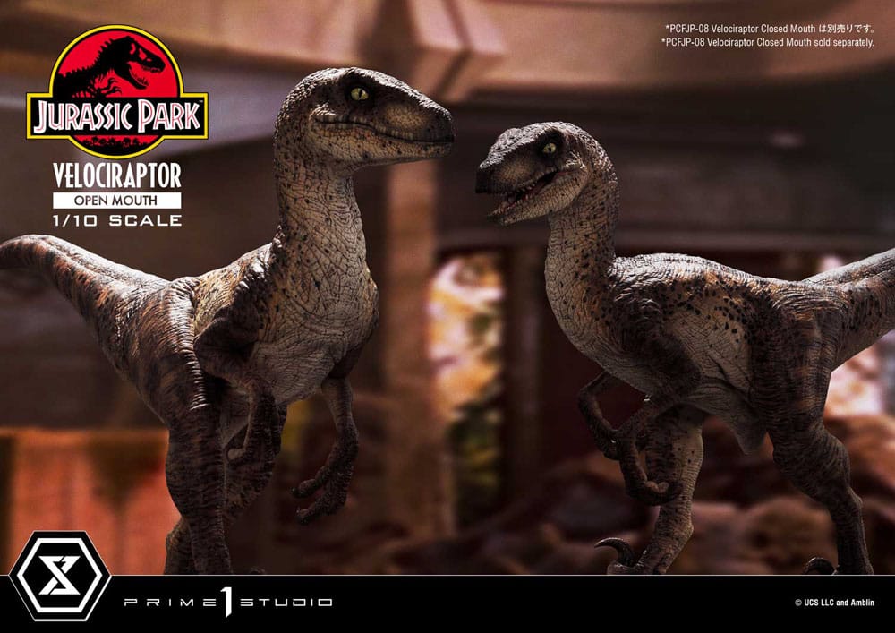 Jurassic Park statuette Prime Collectibles 1/10 Velociraptor Open Mouth 19 cm