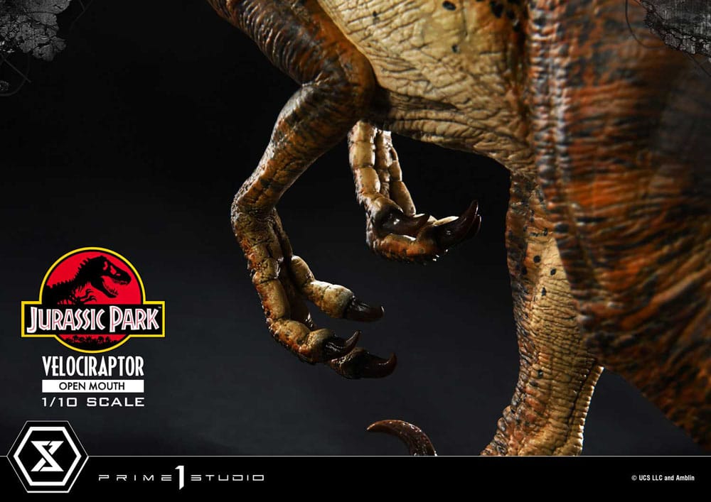 Jurassic Park statuette Prime Collectibles 1/10 Velociraptor Open Mouth 19 cm