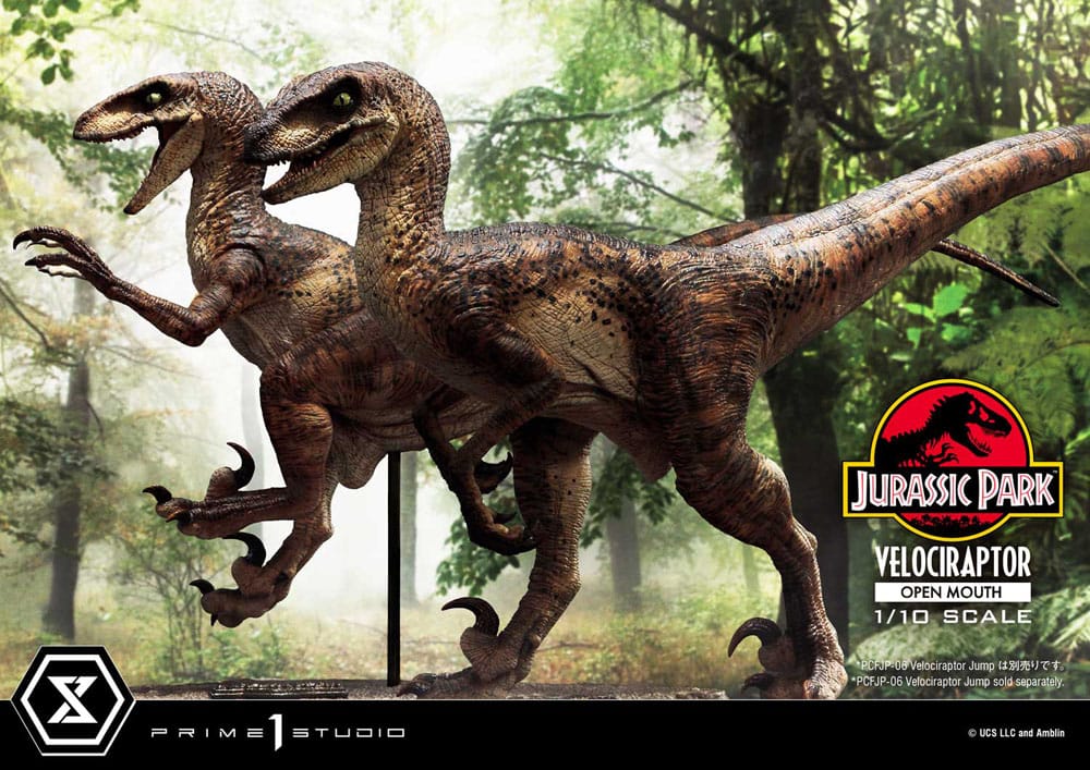 Jurassic Park statuette Prime Collectibles 1/10 Velociraptor Open Mouth 19 cm
