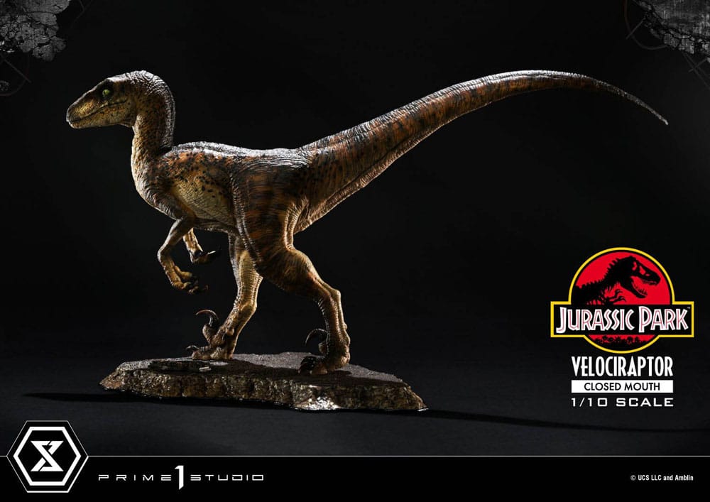 Jurassic Park statuette Prime Collectibles 1/10 Velociraptor Closed Mouth 19 cm