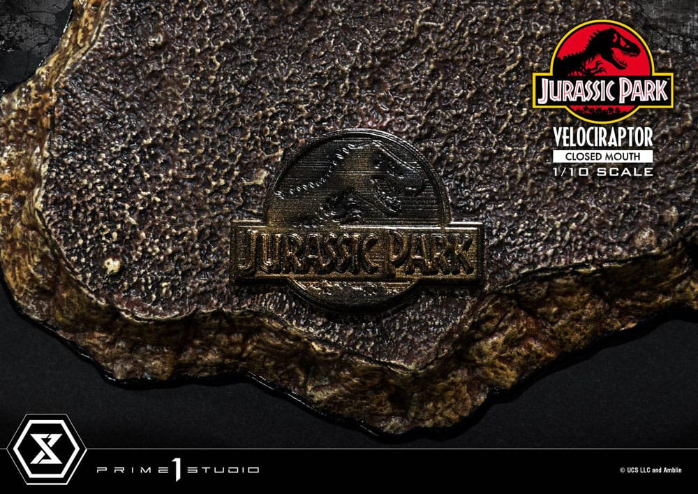 Jurassic Park statuette Prime Collectibles 1/10 Velociraptor Closed Mouth 19 cm