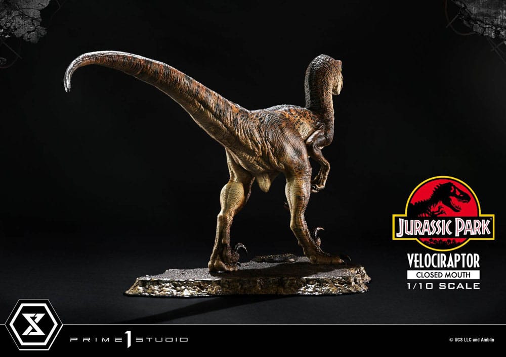 Jurassic Park statuette Prime Collectibles 1/10 Velociraptor Closed Mouth 19 cm