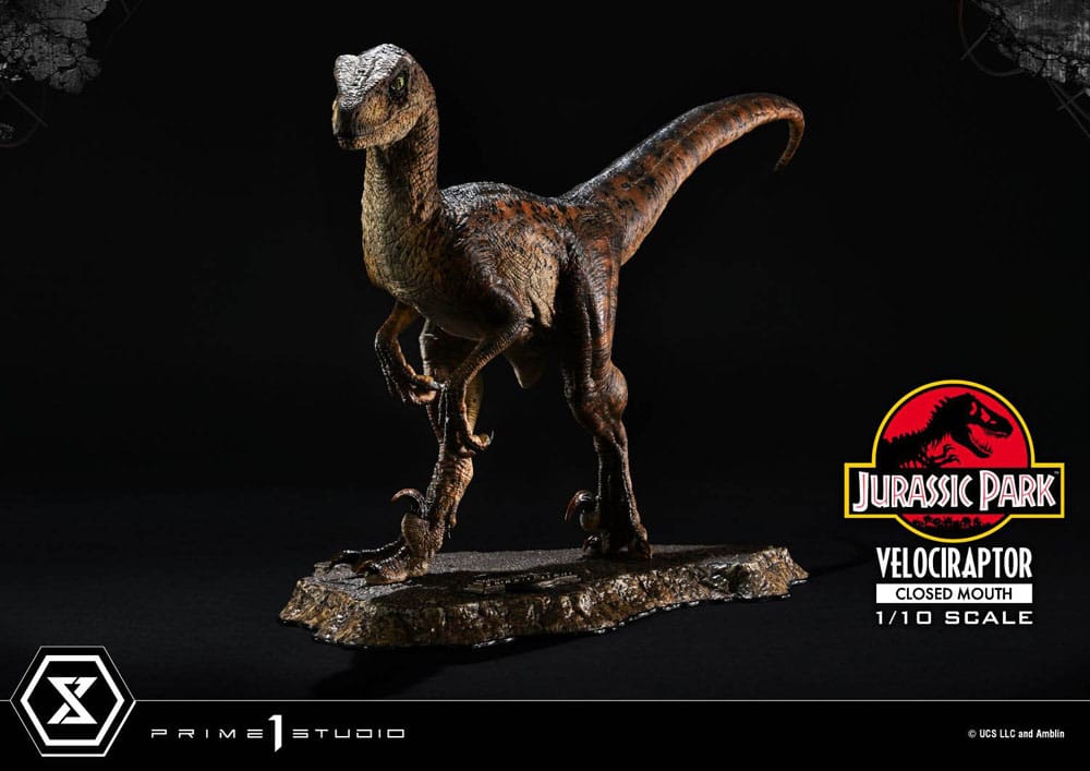 Jurassic Park statuette Prime Collectibles 1/10 Velociraptor Closed Mouth 19 cm