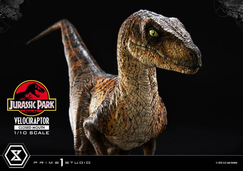 Jurassic Park statuette Prime Collectibles 1/10 Velociraptor Closed Mouth 19 cm