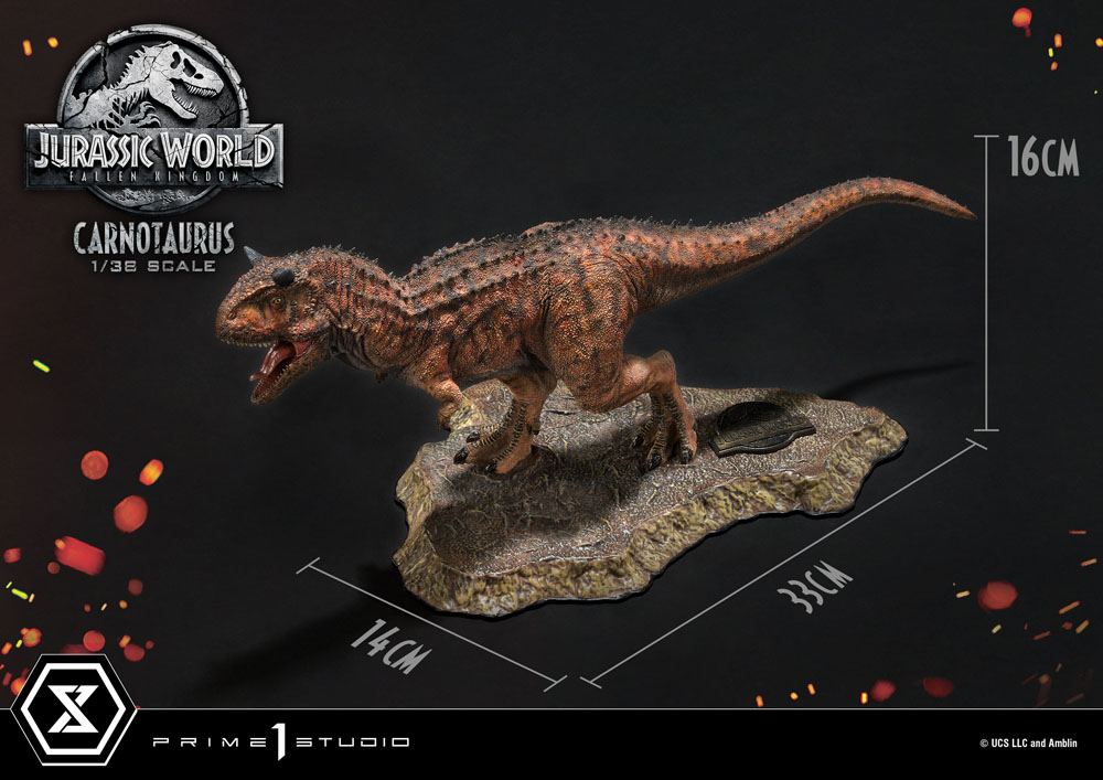 Jurassic World: Fallen Kingdom statuette PVC Prime Collectibles 1/38 Carnotaurus 16 cm