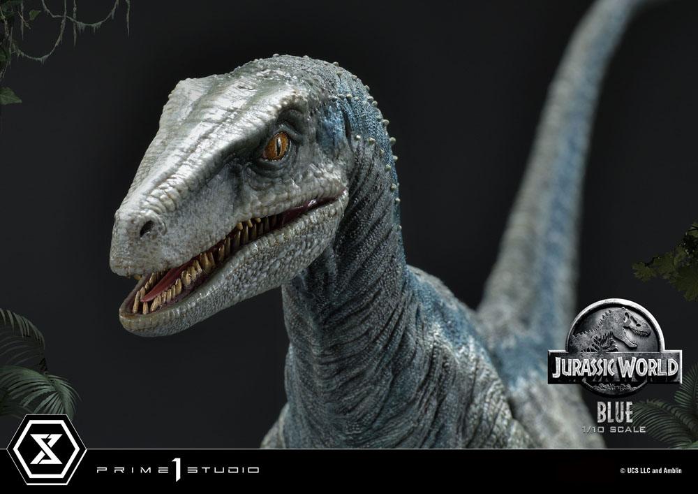 Jurassic World: Fallen Kingdom statuette Prime Collectibles 1/10 Blue (Open Mouth Version) 17 cm
