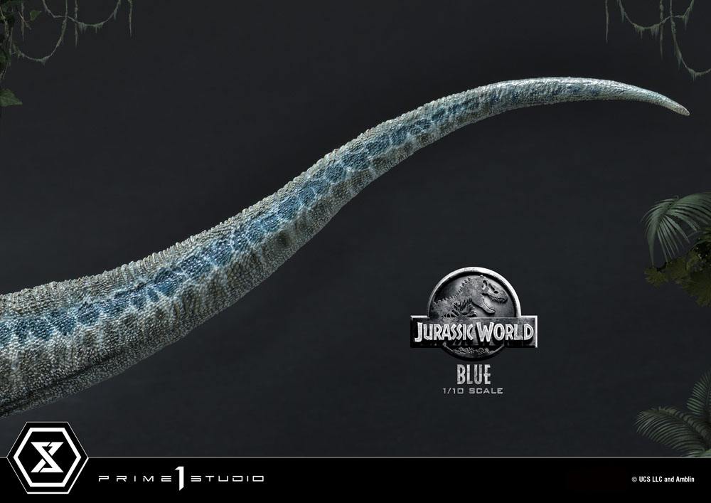 Jurassic World: Fallen Kingdom statuette Prime Collectibles 1/10 Blue (Open Mouth Version) 17 cm