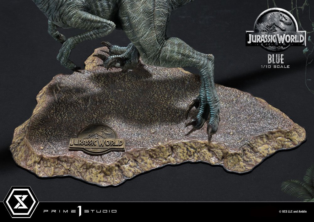 Jurassic World: Fallen Kingdom statuette Prime Collectibles 1/10 Blue (Open Mouth Version) 17 cm