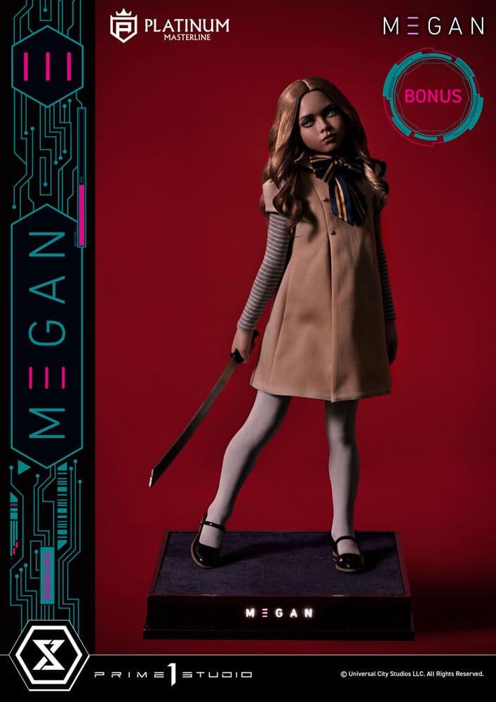 M3gan statuette Platimum Masterline Series 1/3 M3Gan Bonus Version 50 cm