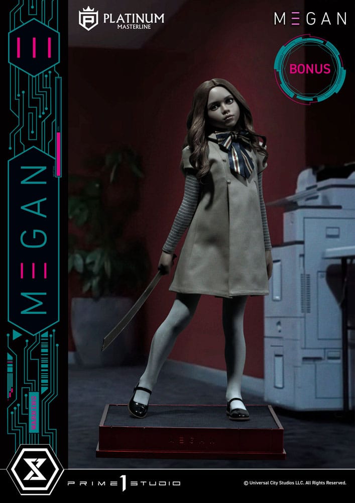 M3gan statuette Platimum Masterline Series 1/3 M3Gan Bonus Version 50 cm