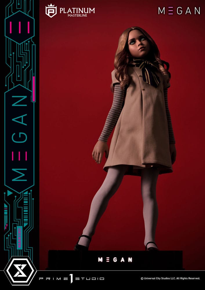 M3gan statuette Platimum Masterline Series 1/3 M3Gan Bonus Version 50 cm