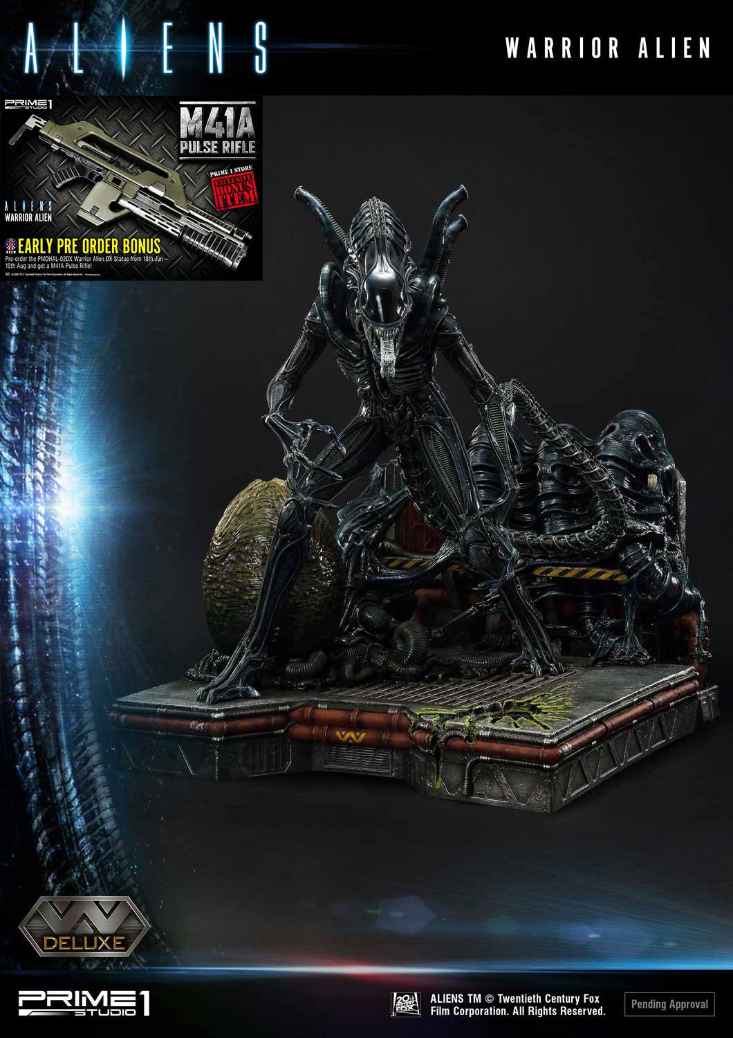Aliens Premium Masterline Series statuette Warrior Alien Deluxe Bonus Version 67 cm