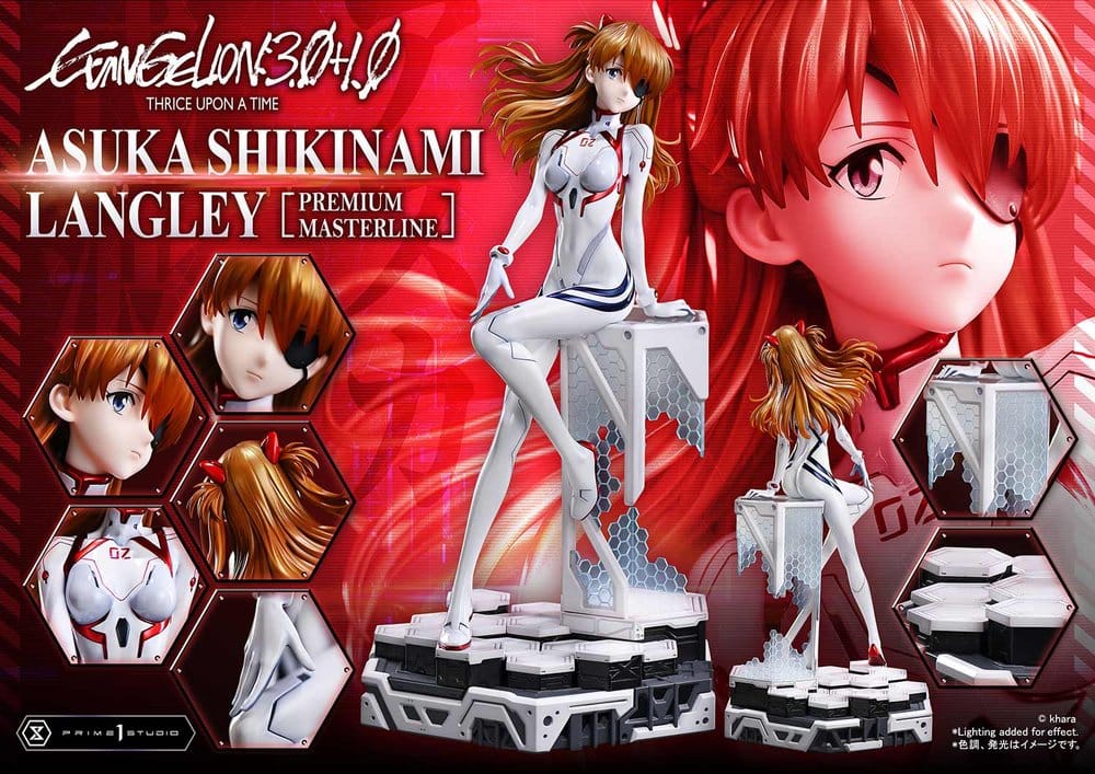 Evangelion: 3.0 + 1.0 Thrice Upon A Time statuette Premium Masterline Series 1/4 Asuka Shikinami Langley Bonus Ver. 46 cm