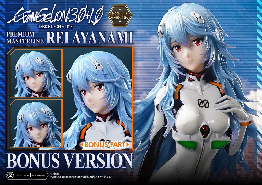Evangelion: 3.0 + 1.0 Thrice Upon A Time statuette Premium Masterline Series 1/4 Rei Ayanami Bonus Ver. 46 cm