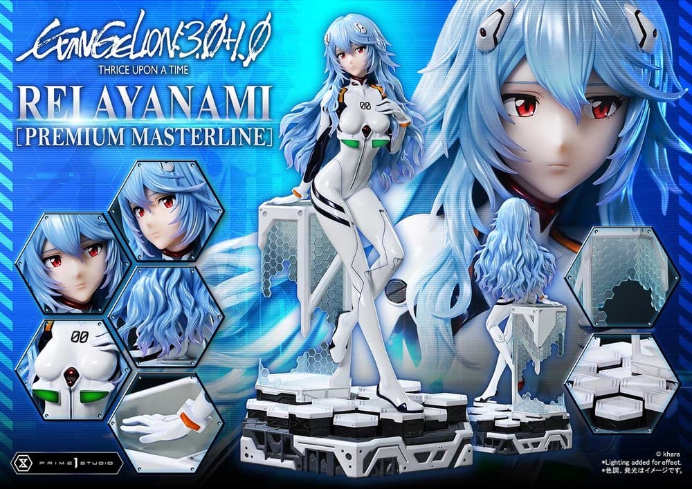 Evangelion: 3.0 + 1.0 Thrice Upon A Time statuette Premium Masterline Series 1/4 Rei Ayanami Bonus Ver. 46 cm