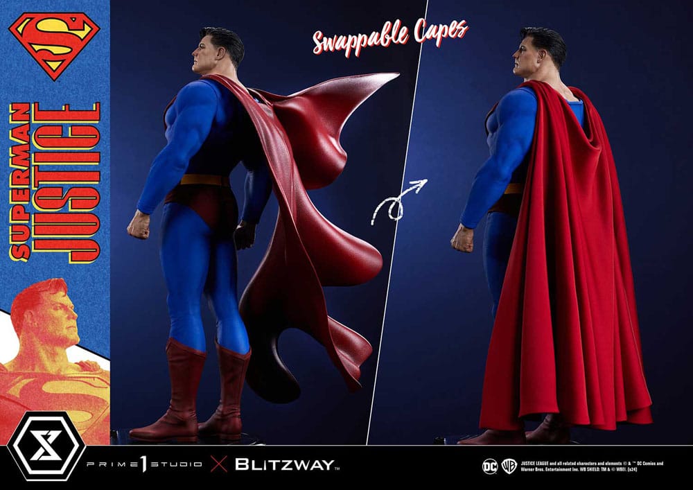 DC Comics statuette Premium Masterline Series 1/4 Superman Justice Comics 57 cm